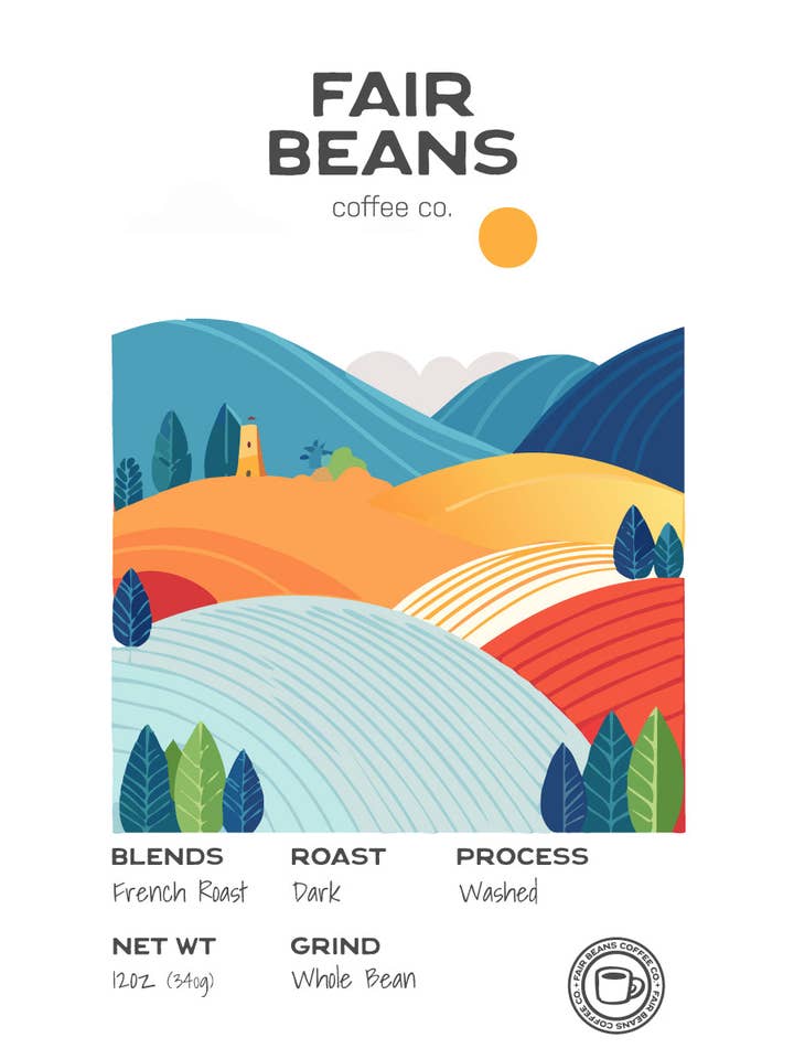 French Roast Blend - Dark Roast for wholesale by Fair Beans Coffee Company