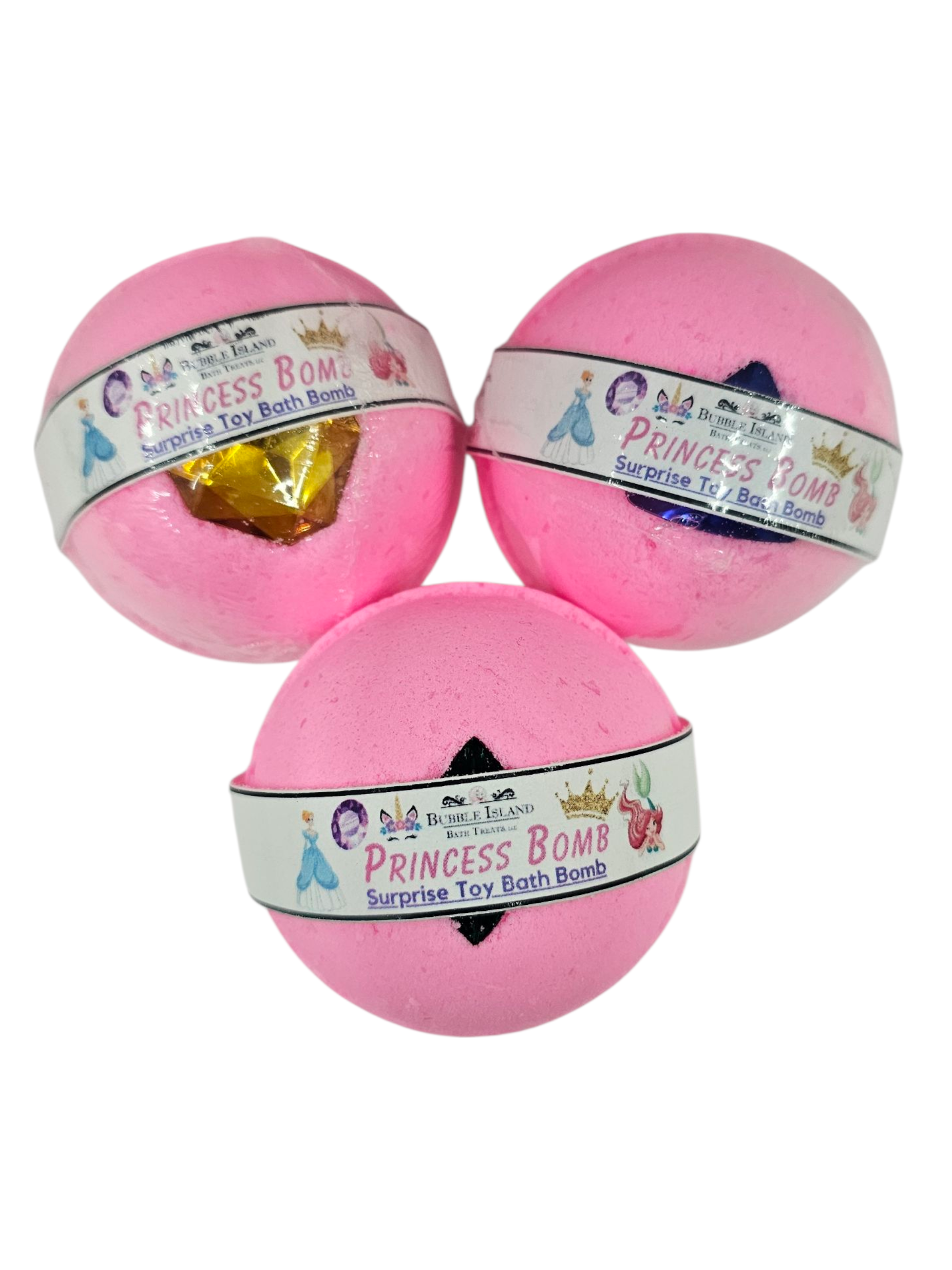 Bubble Island Bath Treats - Wholesale Bath Bomb/Fizz - Toy Surprise Bath Bomb - Princess Bomb3