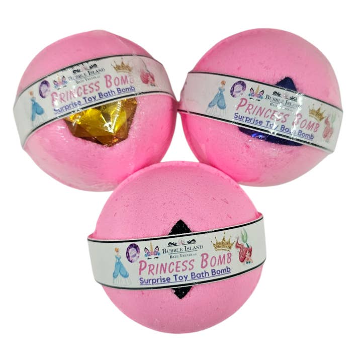 Bubble Island Bath Treats - Wholesale Bath Bomb/Fizz - Toy Surprise Bath Bomb - Princess Bomb3
