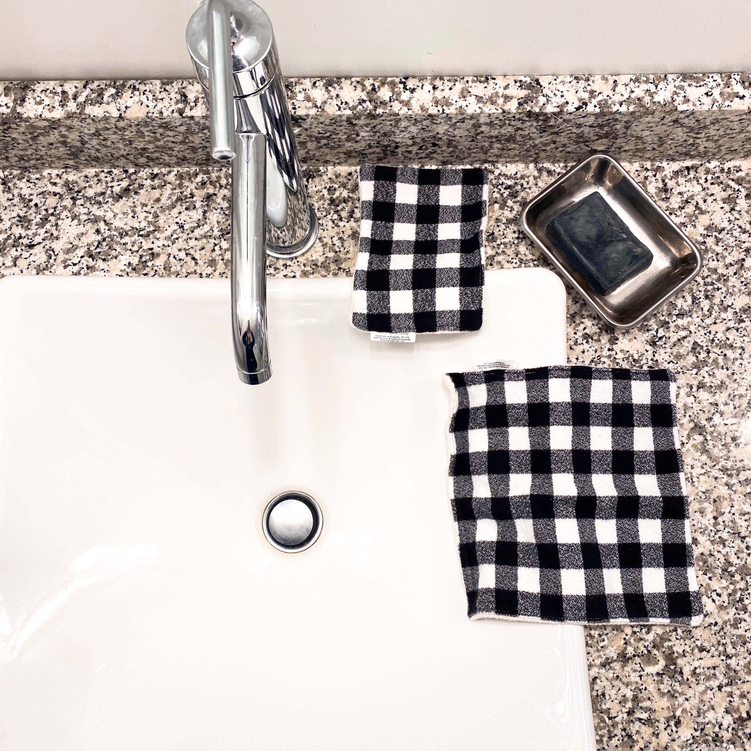 Nina's Flying Needle - Wholesale Wash Cloth - Kids & Baby - Wash Cloth - Regular - Stripes - Red White Blue Gray3