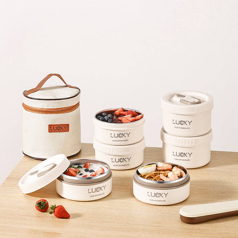 VIGOR - Wholesale Lunch Bag/Box - Portable Thermal Bento Lunch Box Set Insulated Lunch Contain5