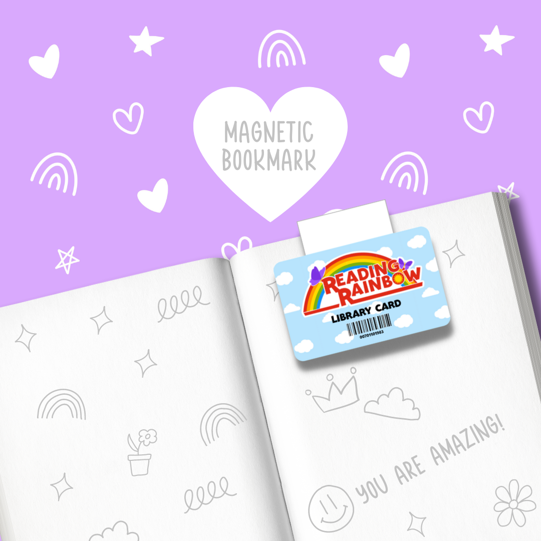 Kish B. Designs - Wholesale Bookmark - Reading Rainbow Library Card | Magnetic Bookmark0