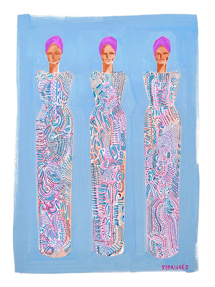 IMPRESIÓN DE LA TRIPLE DIOSA MOSAICO para venta al por mayor de Marianne Angeli Rodriguez Gallery