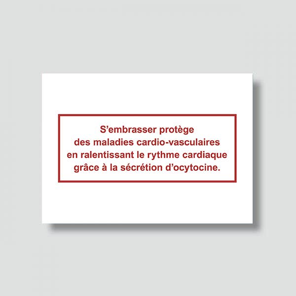 Le shop de Bulma – wholesale Kärlekskort – Kort "Kärlek": Kyssas oxytocin (med kuvert)1