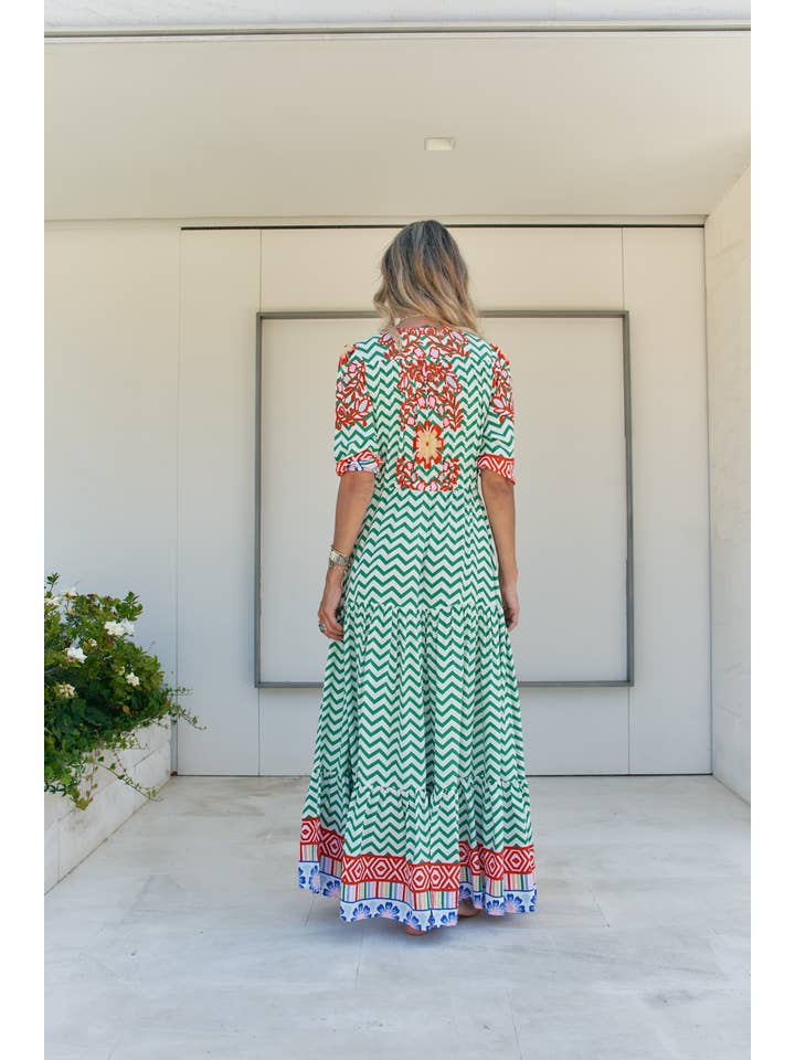 Jaase - Wholesale Dress - Women's - ZIGGY ZA PRINT TESSA MAXI
