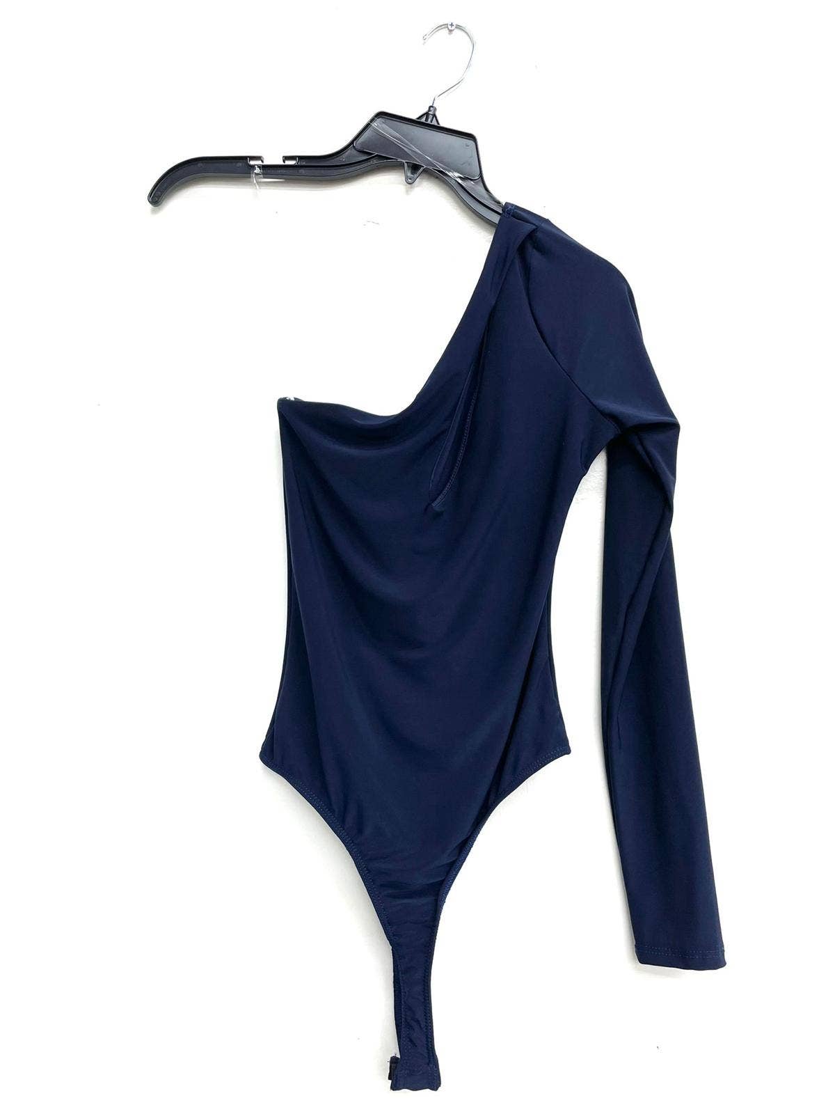 Uptown Apparel - Venta al por mayor Body - Mujer - Body con forro de tanga recortado con un solo hombro J677814