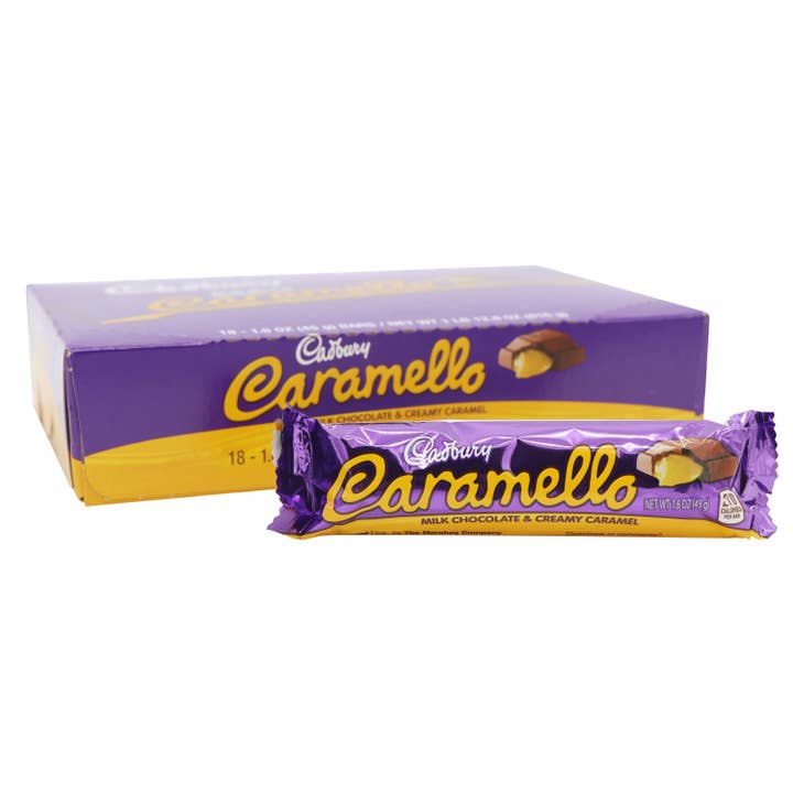 Cadbury Caramello, 1.6oz, 18ct Case for wholesale by Grandpa Joe's Candy Shop