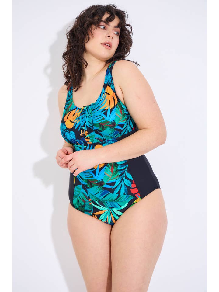 SUNTEX - Wholesale One Piece Swimsuit - Women's - Exotic-style swimsuit with U-neck at the back9