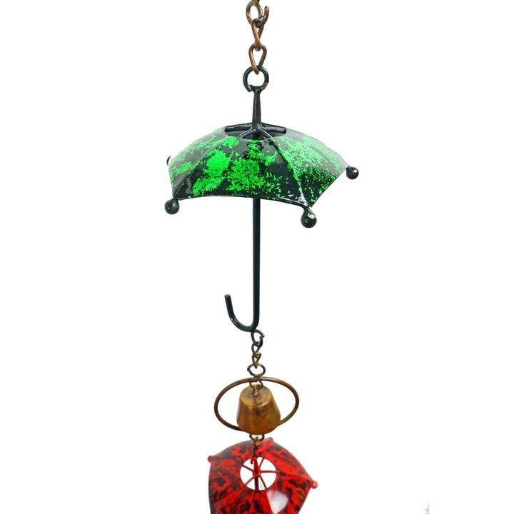 NACH - Wholesale Wind Chime - Multicolor Umbrella Rain Chain3