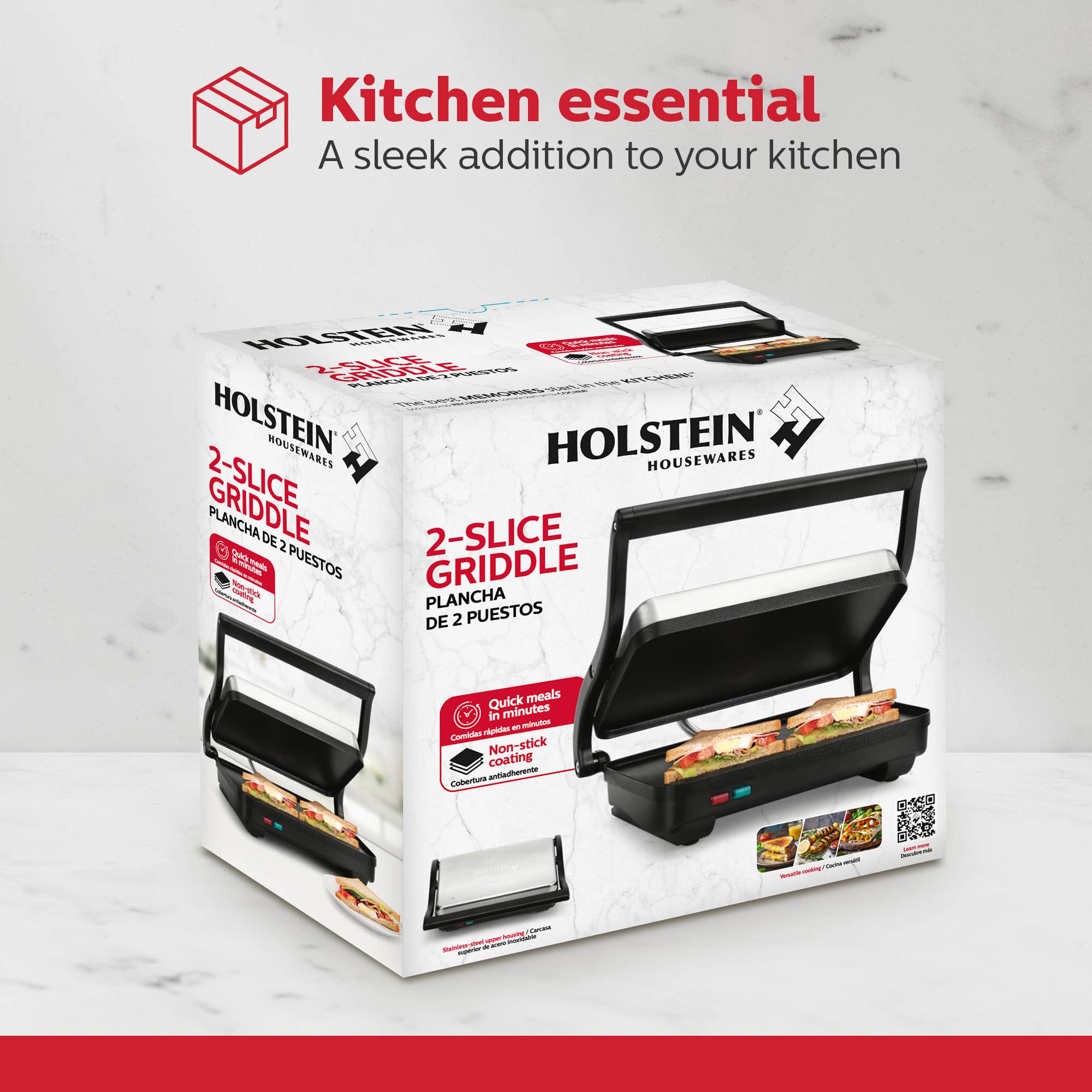 Holstein Housewares - Wholesale Kitchen Appliance - Griddle Panini Press Grill & Gourmet Sandwich Maker19