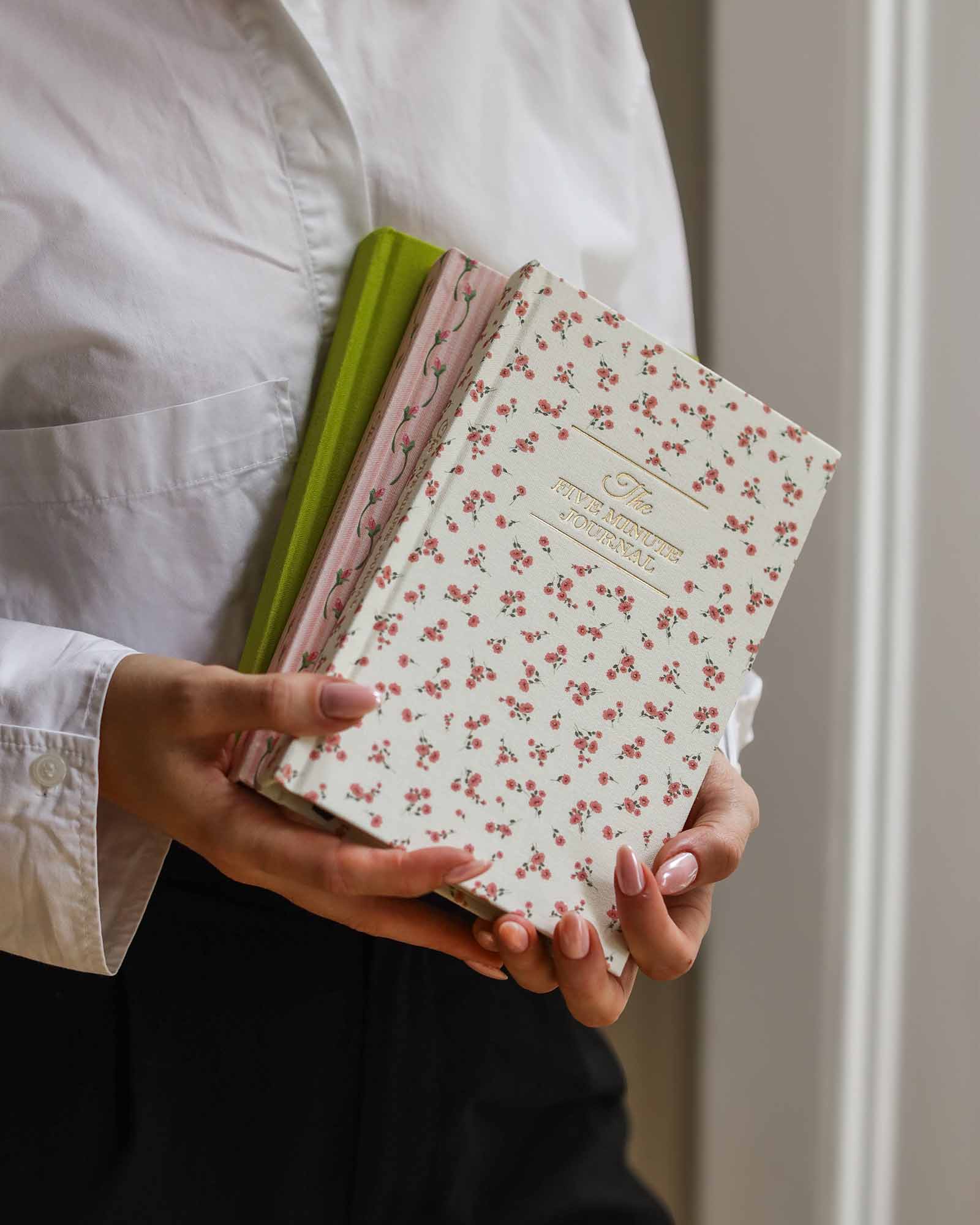 Intelligent Change - Wholesale Journal/Diary - The Five Minute Journal Ditsy Rose - Daily Guided Gratitude4