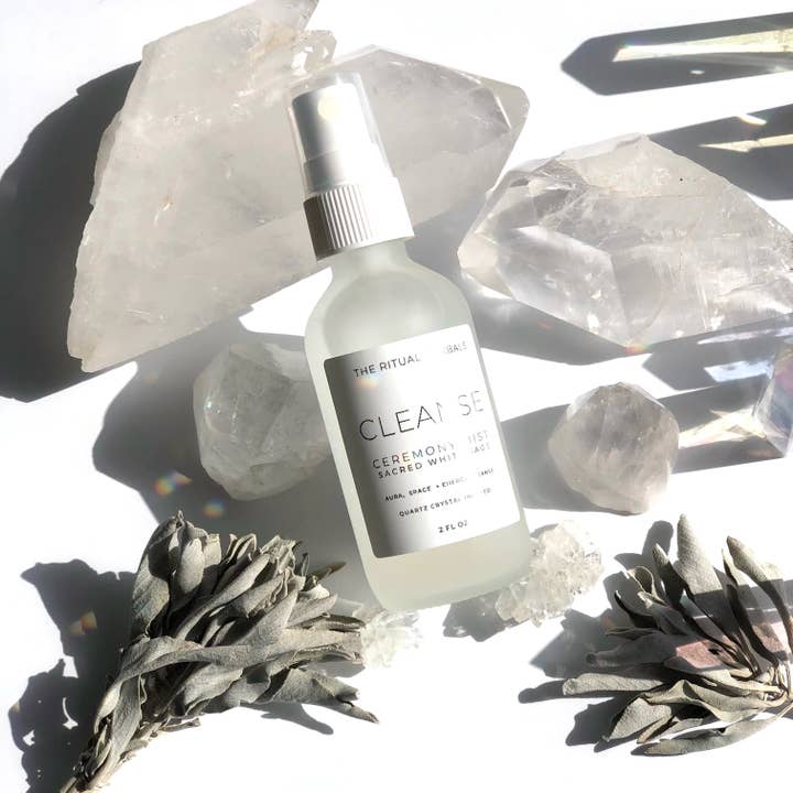 The Ritual Herbals - Venta al por mayor Sprays de aromas - Spray Limpiador de Salvia Blanca y Cuarzo para Aura3