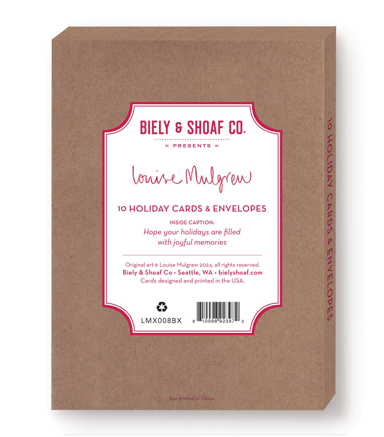 Biely & Shoaf – wholesale Season’s Greetings card – Bunnies & Fox Christmas Tree Boxed Holiday Cards - Set of 104