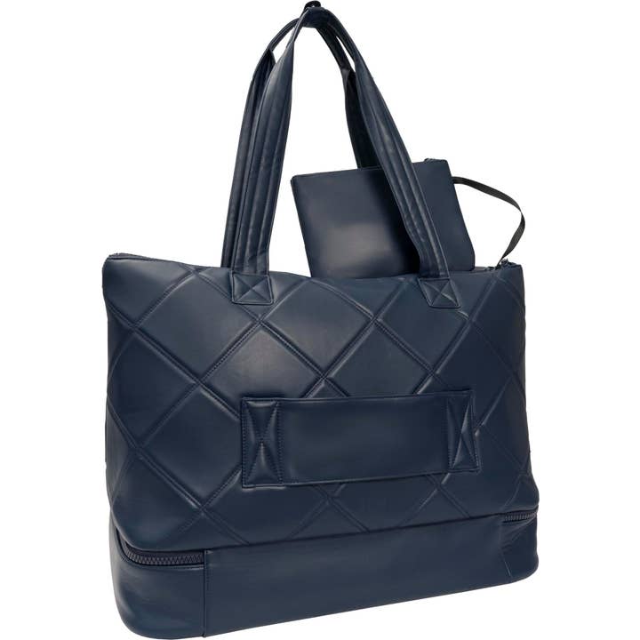 Magid - Wholesale Weekender bag – women's - Max Studio 21 Inch Lamby Diamond Quilted Drop Bottom Duffle Bag3