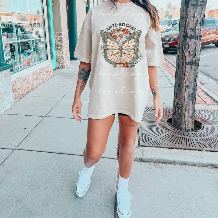 anti social butterfly for wholesale by The Babe Cave Co