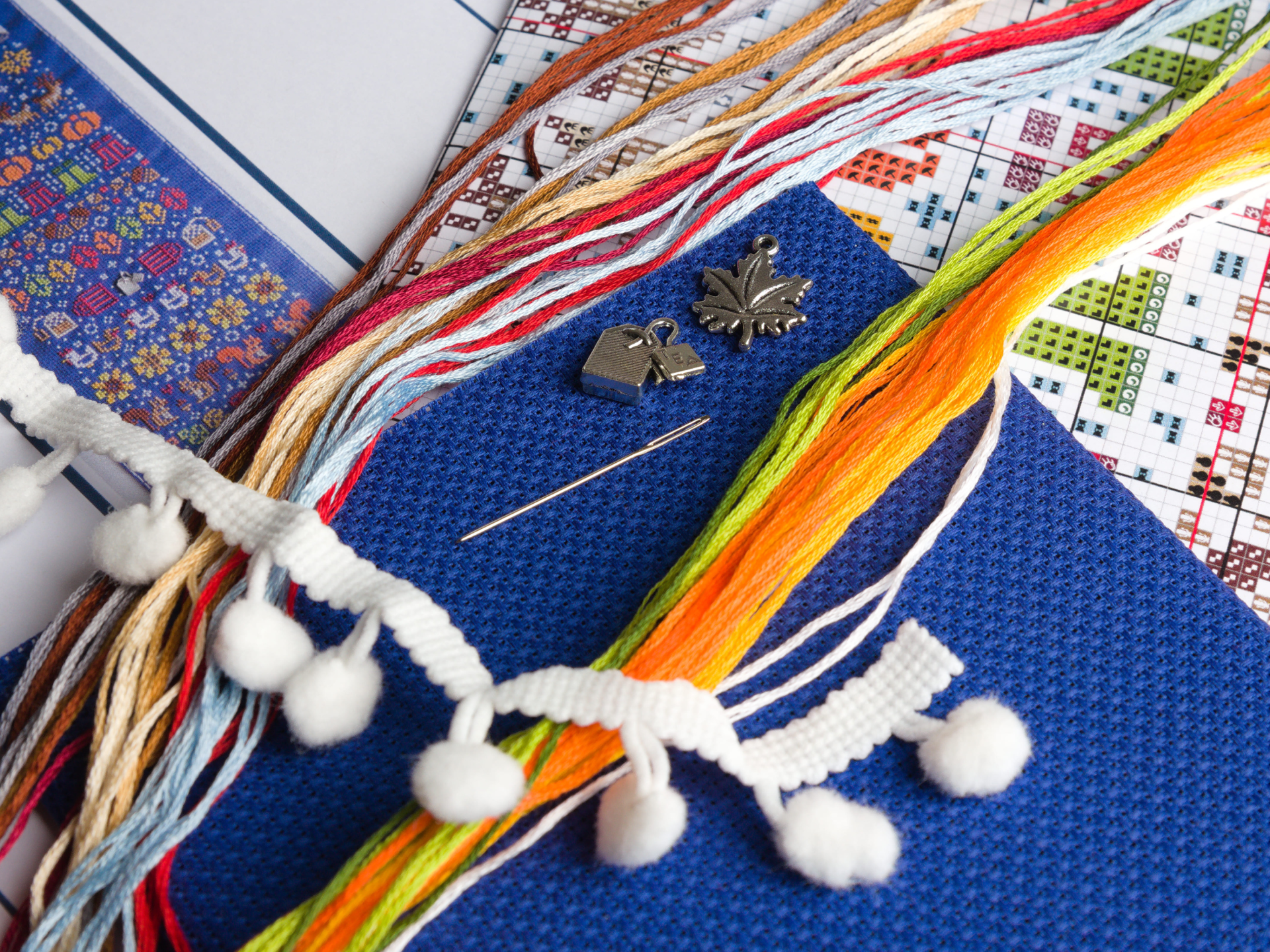 Stitchonomy - Wholesale Embroidery/Cross Stitch Supplies - Herfst Banner Kruissteekpakket1