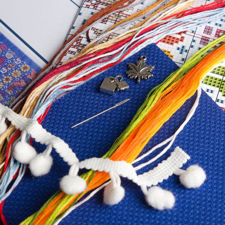 Stitchonomy - Wholesale Embroidery/Cross Stitch Supplies - Herfst Banner Kruissteekpakket1