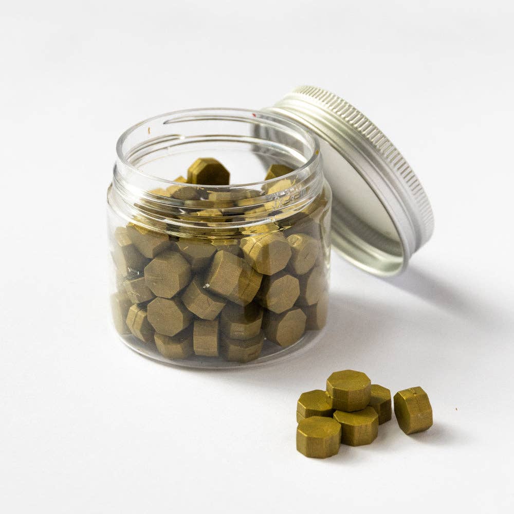 Zetta Florence - Wholesale Sealing Wax - Wax Beads - Traditional Gold - Large0