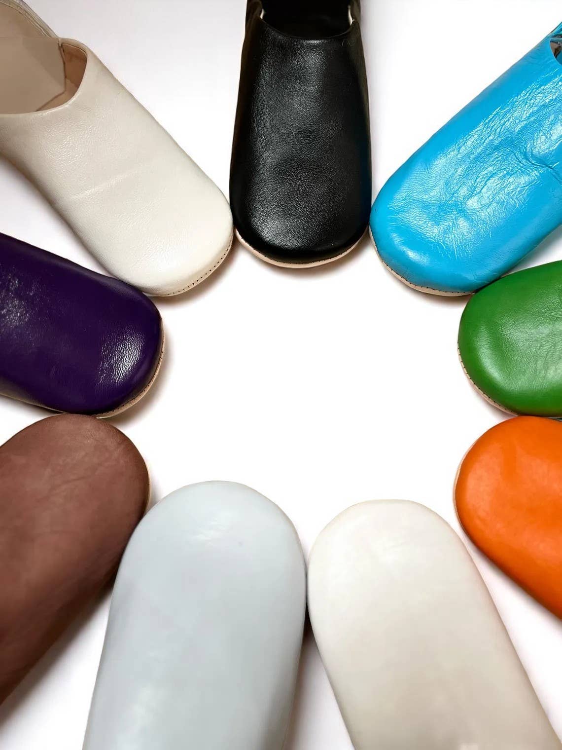 Melecraft – wholesale Slippers – Women's – Handmade Moroccan Leather Slippers – Color Options0