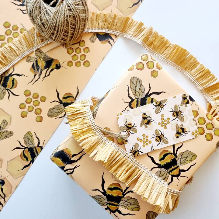 Inpakpapier/Honey Bee (nieuw formaat) voor wholesale door Bosa Art Co