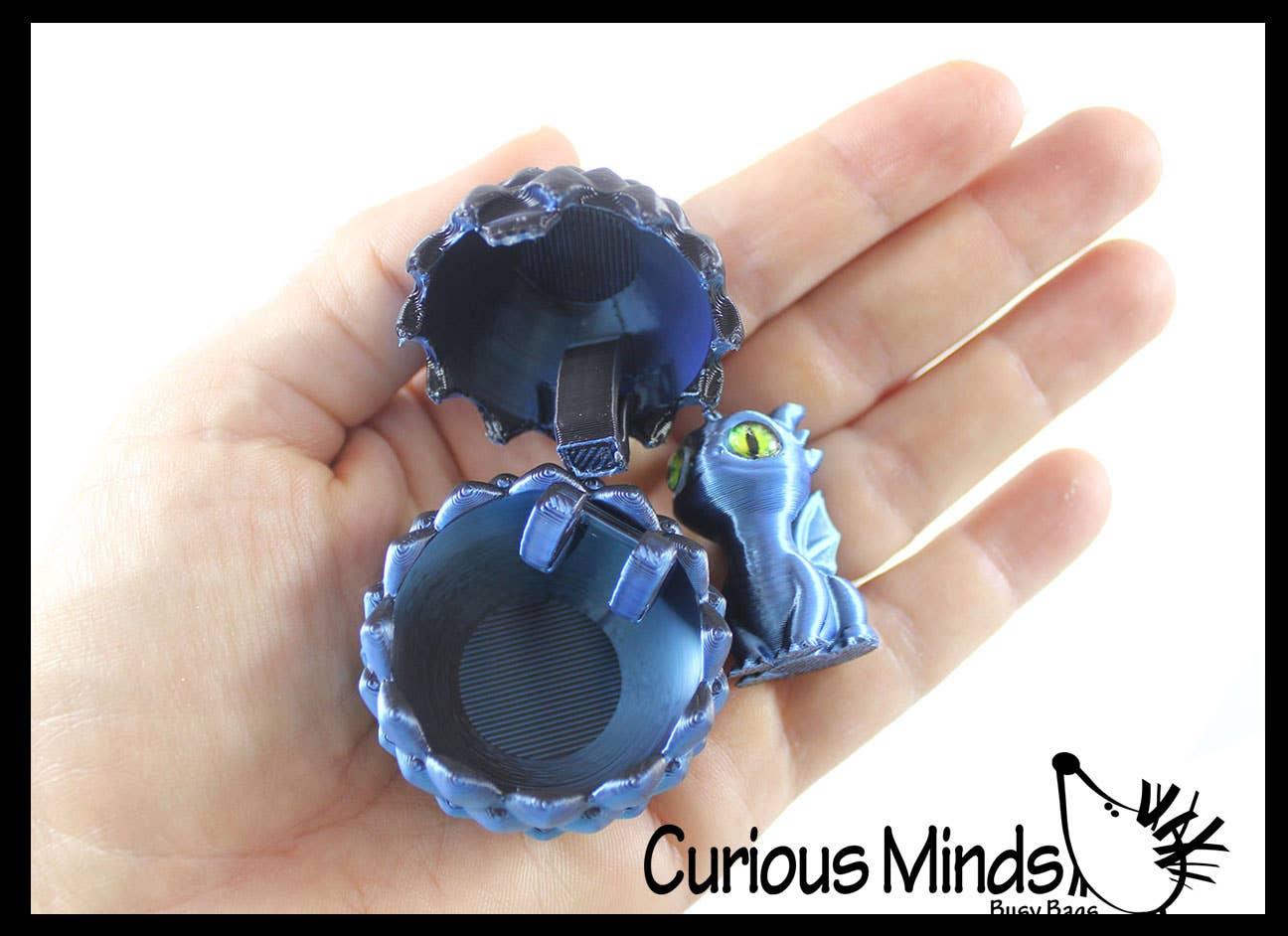 Curious Minds Toys - Wholesale Fidget Toy - Kids - 1 3D Printed Baby Dragon in Egg Fidget Toy - Unique Sensory 9