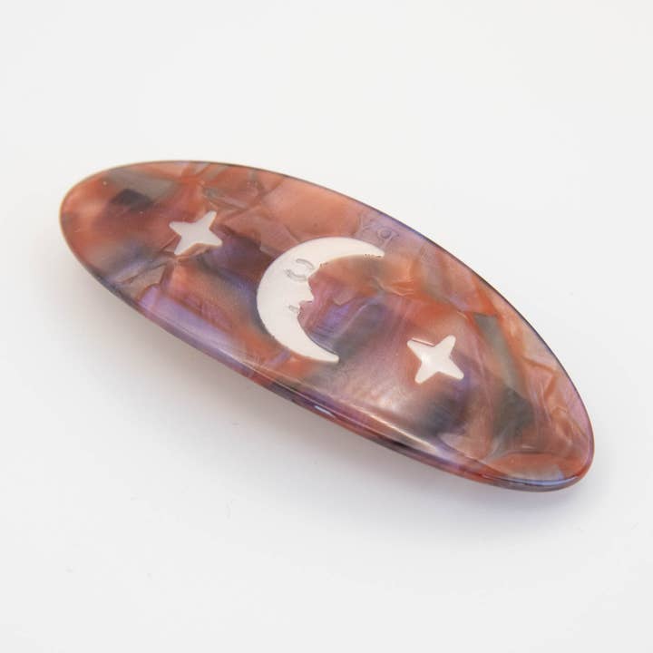 Night Sky Barrette Hair Clip for wholesale by Pepper You