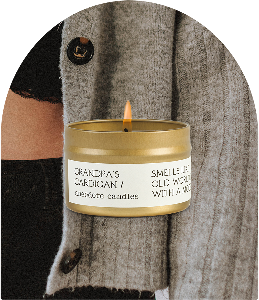 Anecdote Candles - Wholesale Jar/Filled Candle - Grandpa’s Cardigan (Black Pepper & Birch) Candle6
