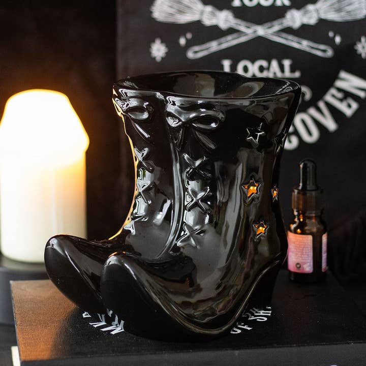 Black Witch Boots Halloween Oil Burner and other Purchase wholesale drop coffee. Free returns & net 60 terms on Faire trending on Faire.