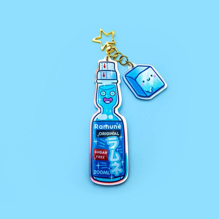 Ramuné Original Flavour Schlüsselanhänger - japanisches Limonadengetränk für den Großhandel von Leon Römer Illustraties