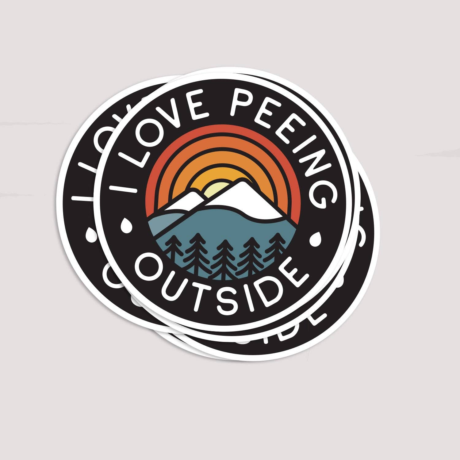 Squatchy - Wholesale Sticker - I Love Peeing Outside Sticker4