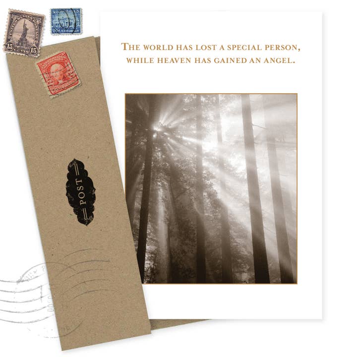 Shannon Martin Design - Vente Carte de condoléances - Vous avez obtenu une carte de sympathie en forme d'ange2