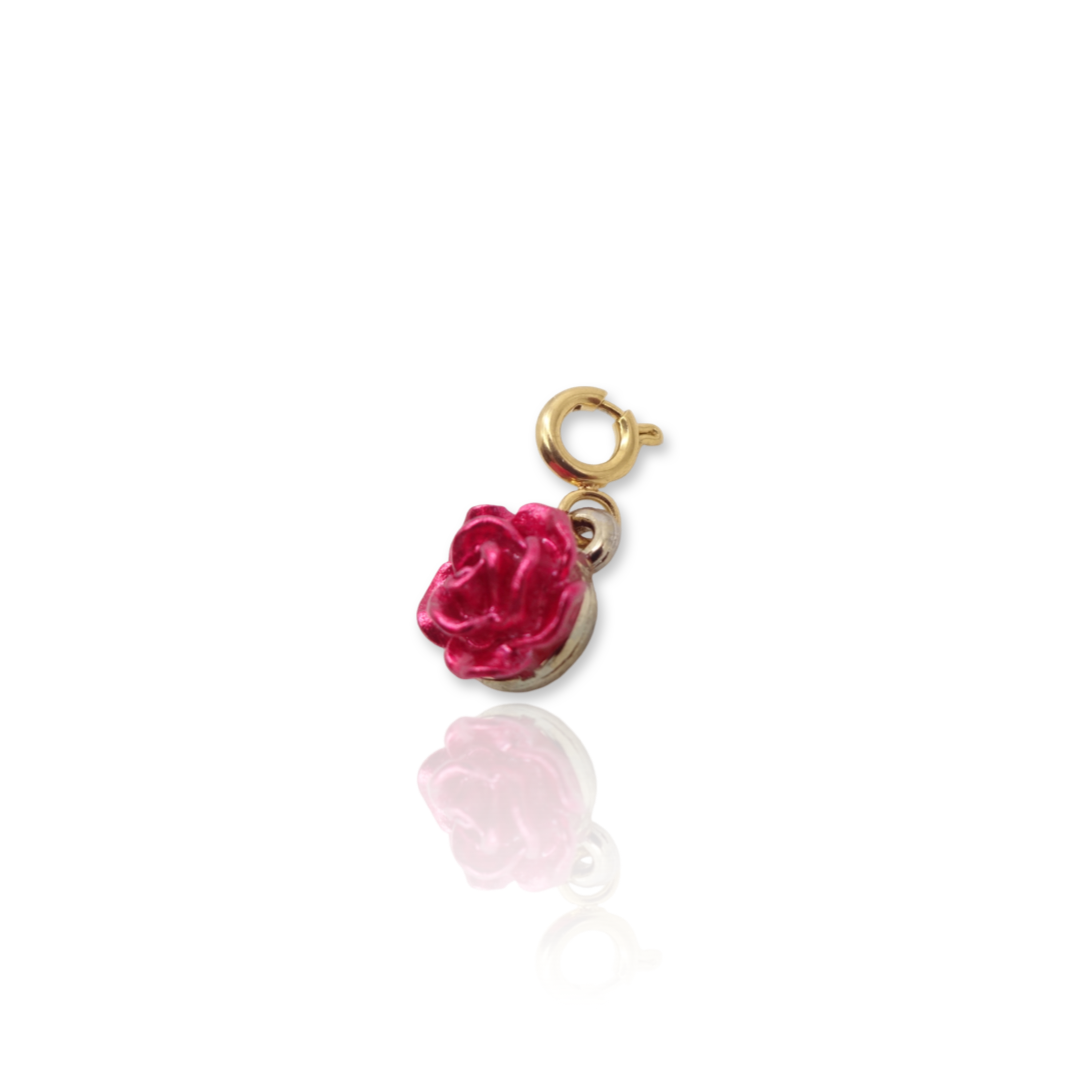KIKICHIC - Wholesale Individual Charm/Pendant - Red Rose Flower Charm2