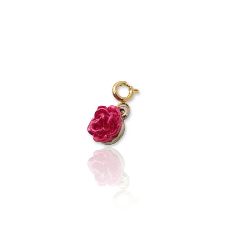 KIKICHIC - Wholesale Individual Charm/Pendant - Red Rose Flower Charm2