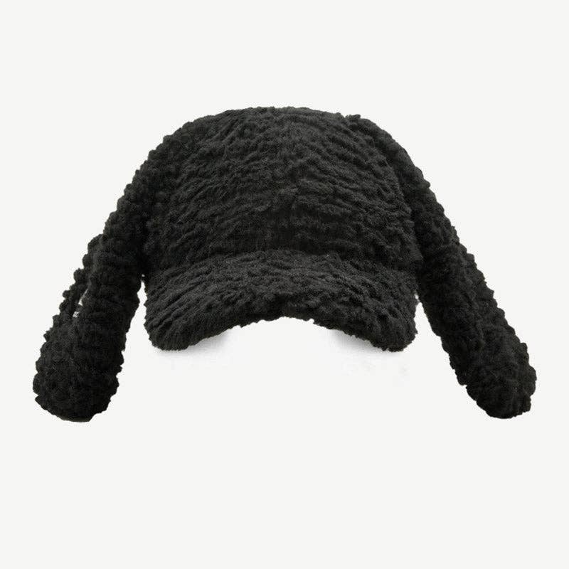 Dipped Shop - Wholesale Baseball Cap - Women's - Cute Plush Long Ears Bunny Baseball Cap DP25G7264