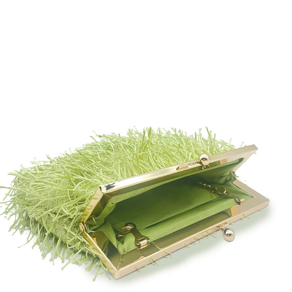 Belle Trading Ltd – Bolsa - Mulher por atacado – Clutch Louise com Fecho de Pressão e Brilho5