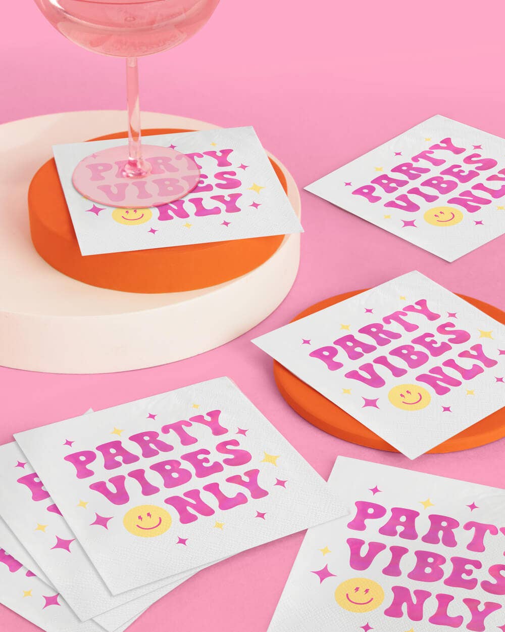 xo, Fetti - Vente Serviettes jetables - Serviettes Preppy Party - 24 serviettes en aluminium3