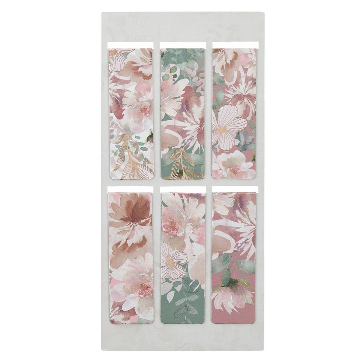 Christian Art Gifts - Wholesale Bookmark - Magnetic Bookmark set Foiled Floral1