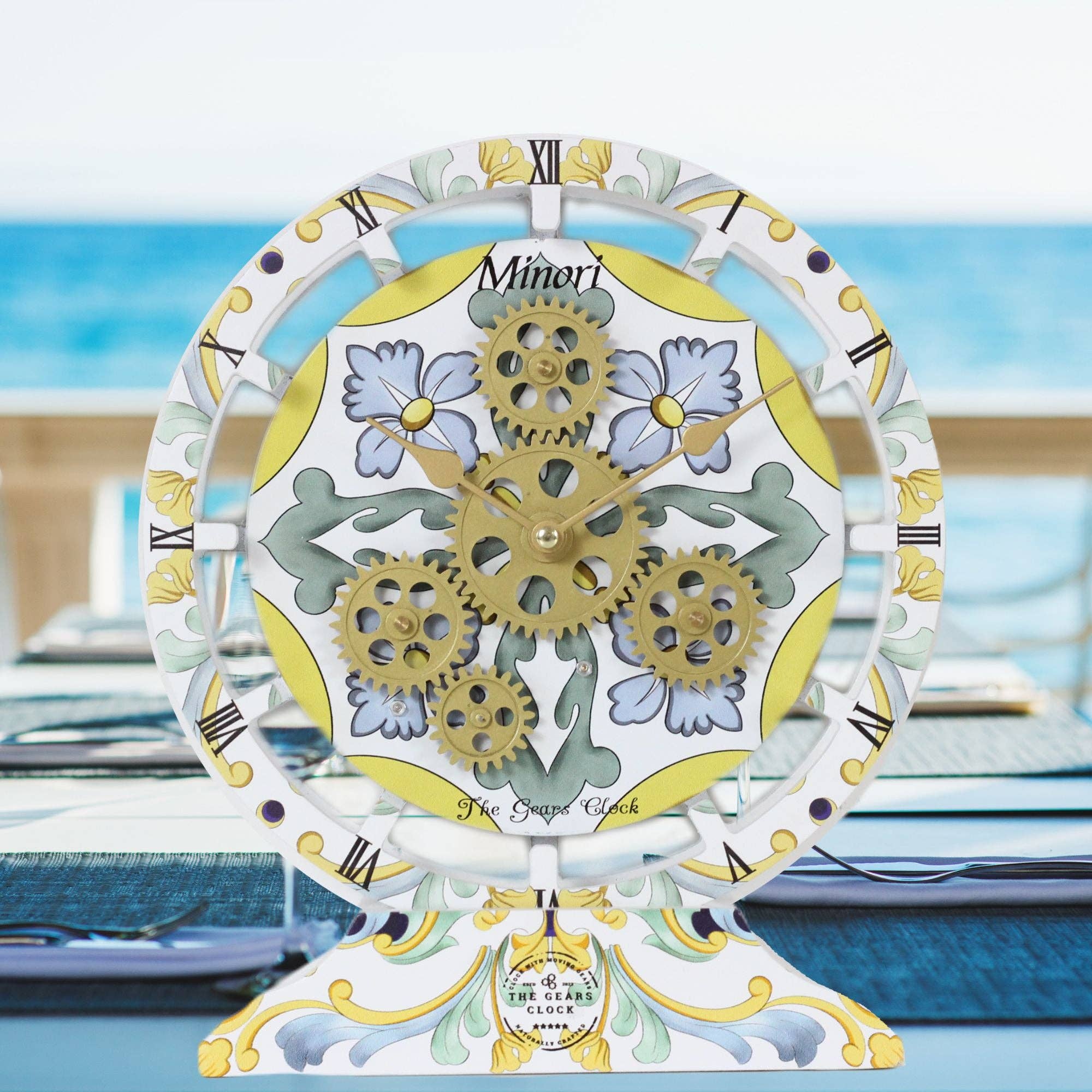 The Gears Clock - Vendita all'ingrosso Orologi da tavolo - OROLOGIO DA TAVOLO DA PARETE ITALY LINE 10 POLLICI MINORI4