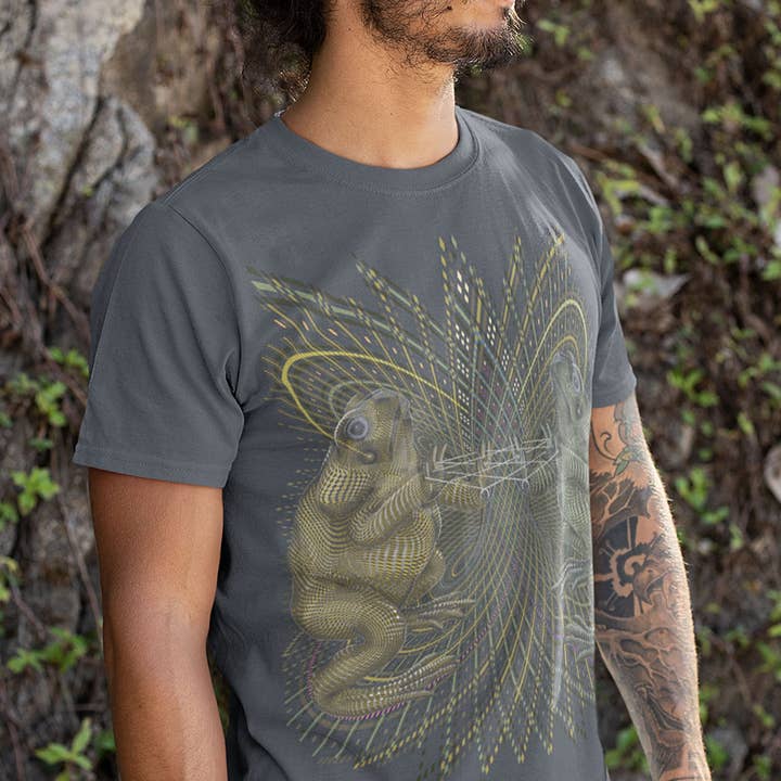 T-Shirt Uomo Bufo Alvarius Made To Order - Grigio chiaro per la vendita all'ingrosso da parte di symbolika