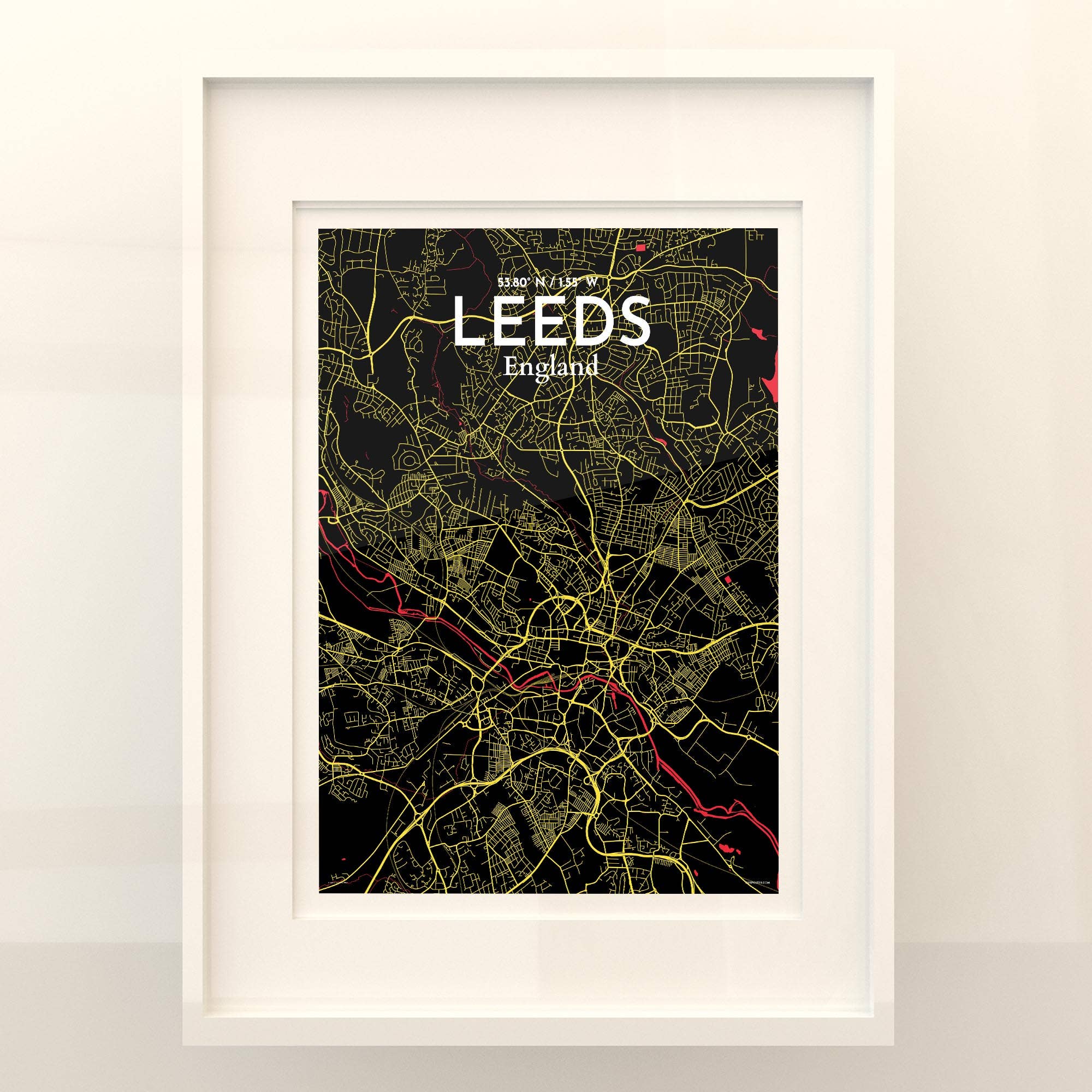 OurPoster.com – wholesale Poster – Leeds karta affisch141