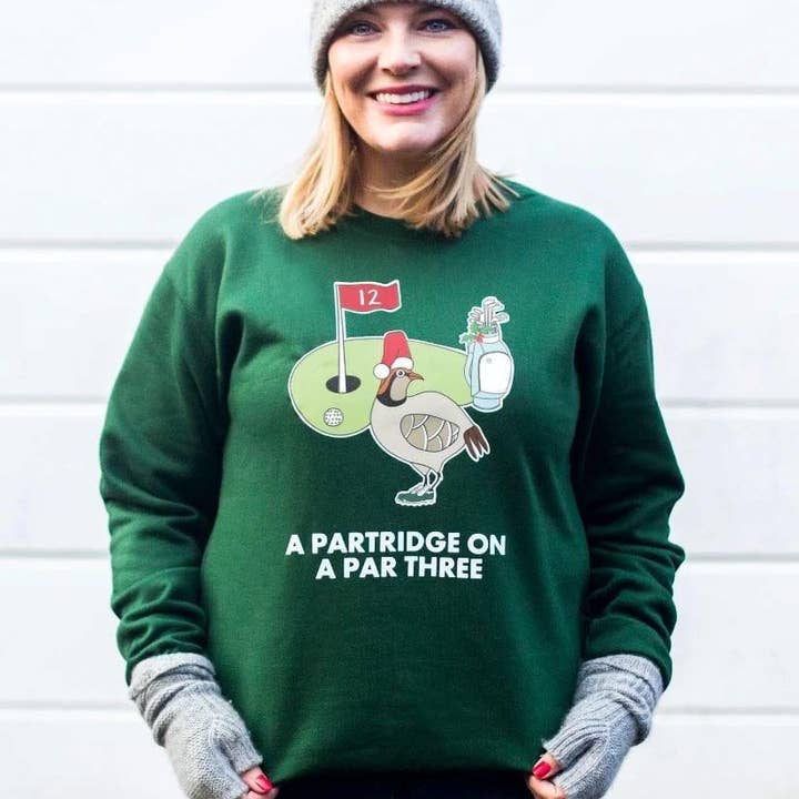 Funny Golf Christmas Jumper for wholesale by Of Life & Lemons