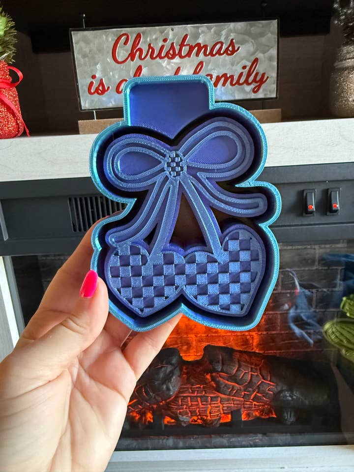 Cœurs de cerise à carreaux Freshie pour voiture ✨À VENIR BIENTÔT✨ pour la vente par Sassy Fras Couture