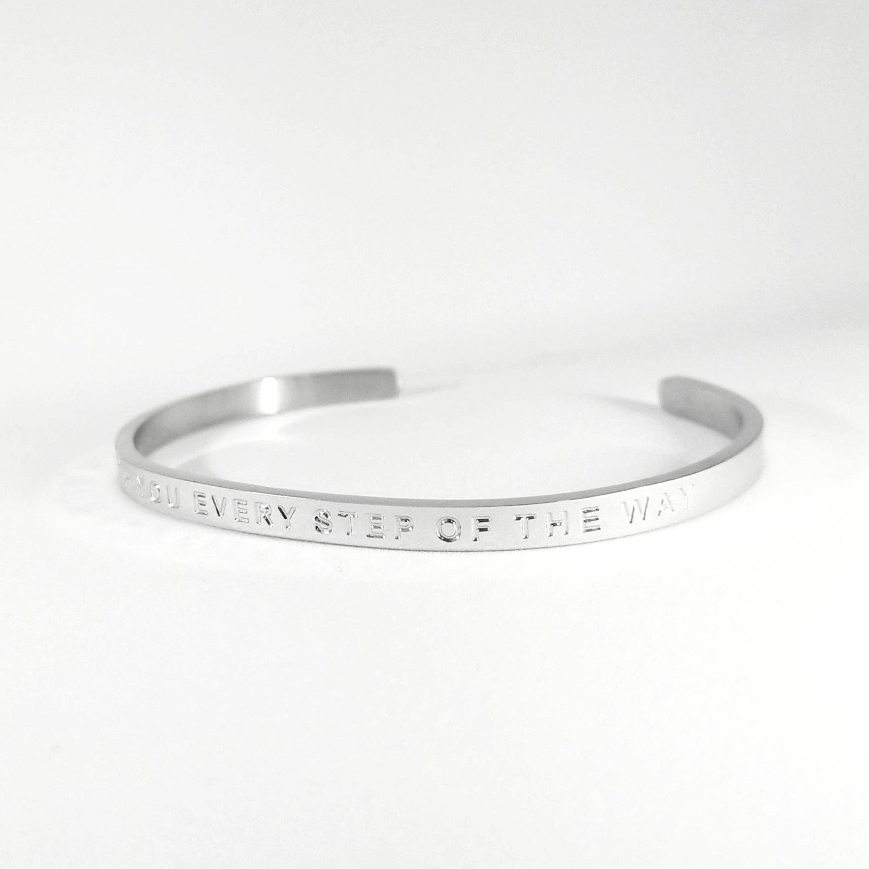 FIERCE ONE - Wholesale Cuff Bracelet - I'M WITH YOU EVERY STEP OF THE WAY- Bangle1