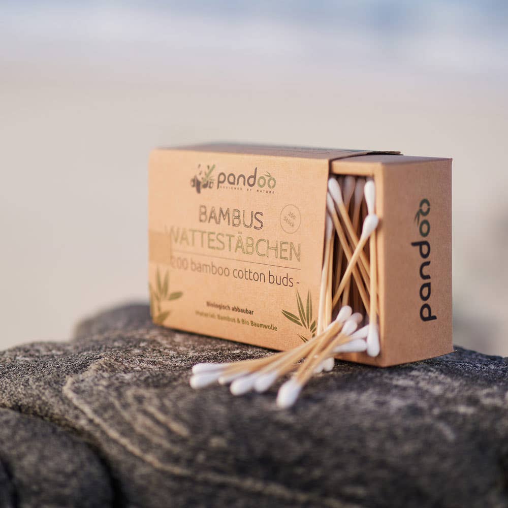 Pandoo - Wholesale Cotton Swab/Q-Tip - Bamboo cotton swabs with organic cotton | 200 pieces10