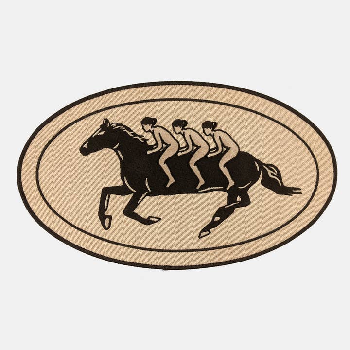 Long Horse Large Back Patch for wholesale by Badaboöm Studio