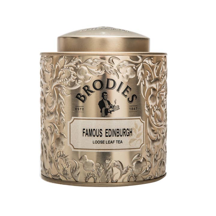 Famous Edinburgh Tea Caddy Gifting Tin, Loose Leaf for wholesale by Mrs Bridges