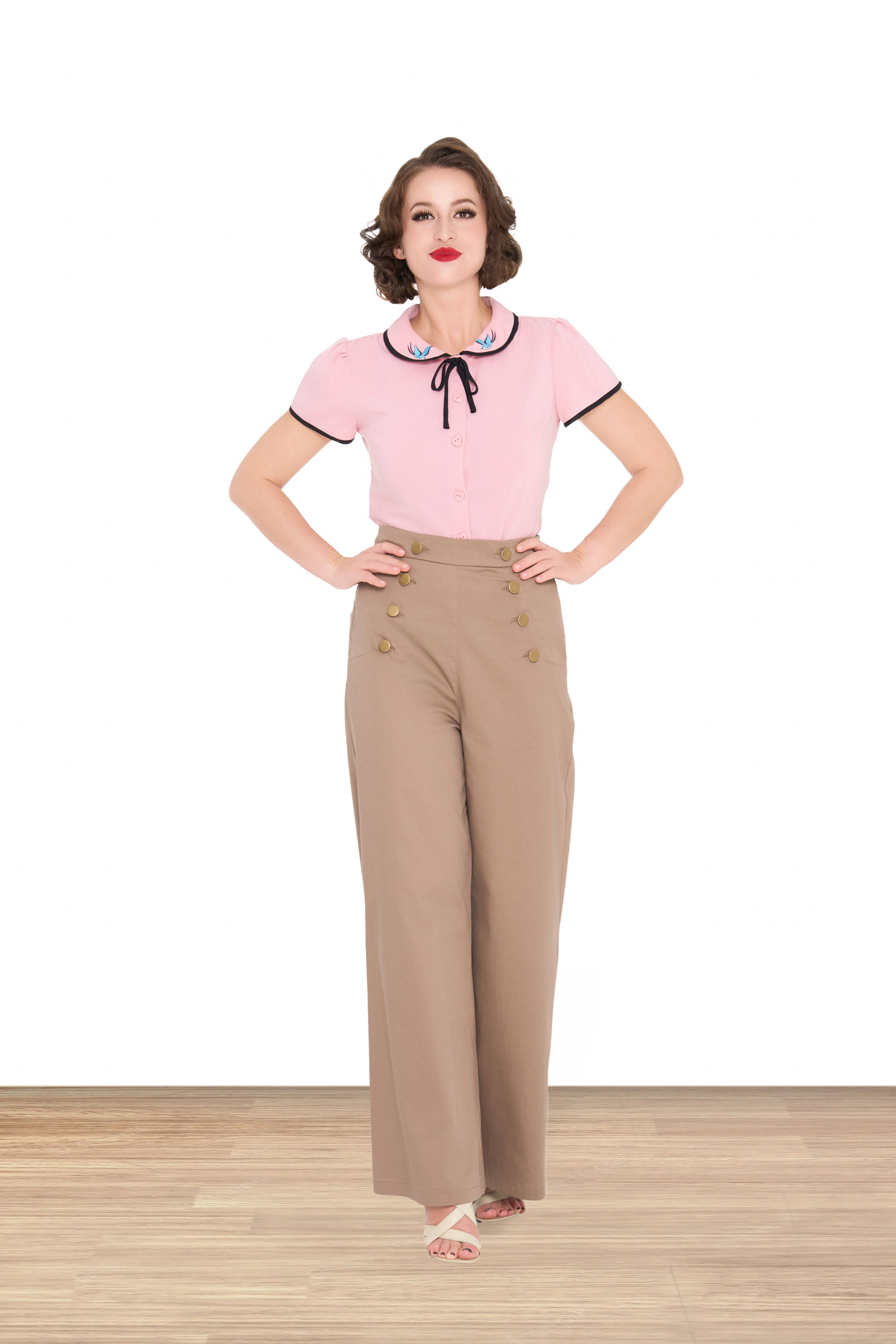 Lindy Bop / Econotrom S.L. – wholesale Blus - Dam – Tracey Mae Blus Rosa5