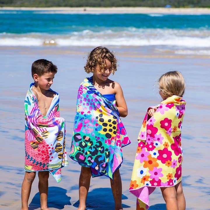 Cheeky Winx - Wholesale Beach Towel - Kids Beached Electric Leopard5