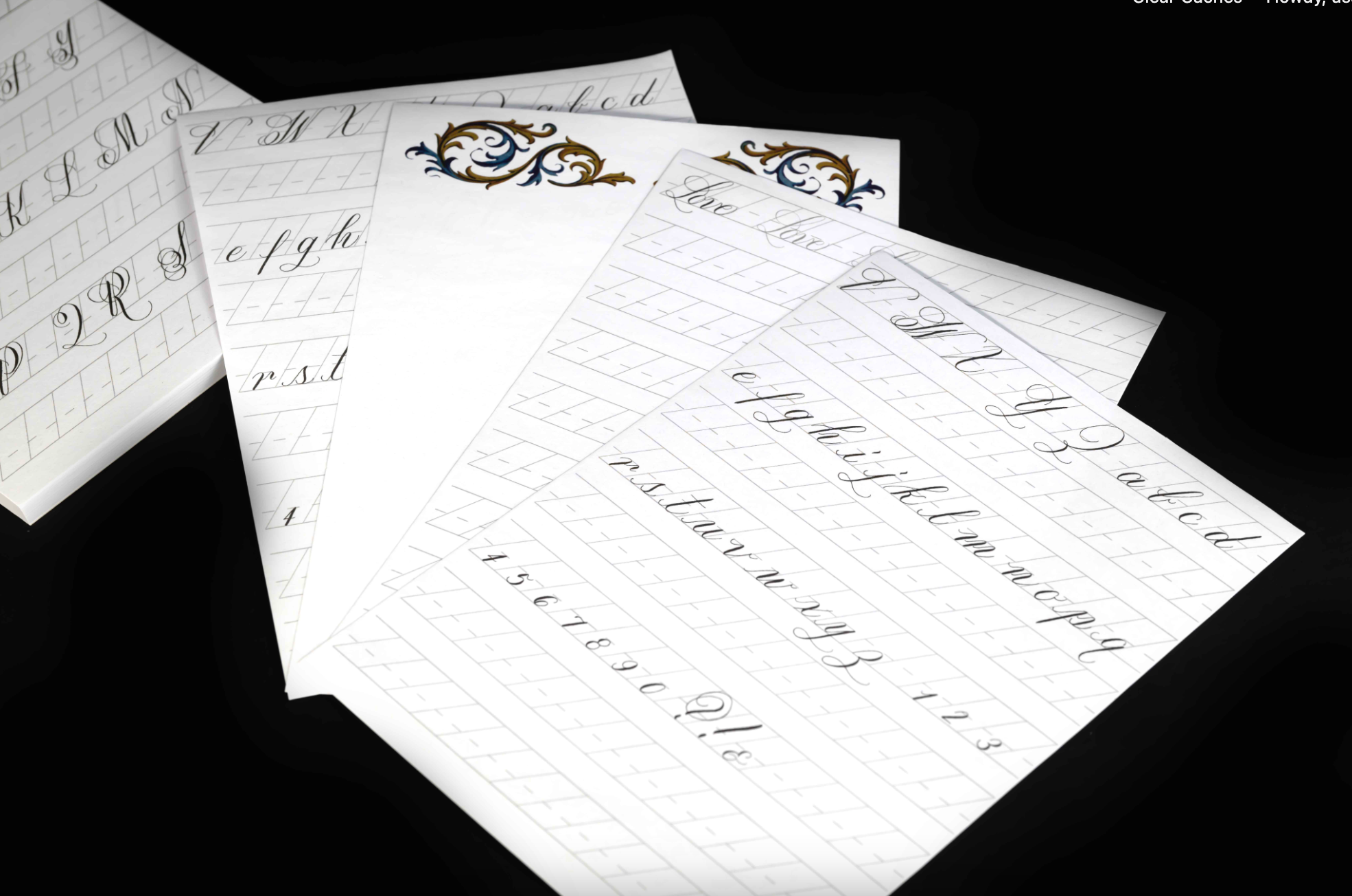 CoraCreaCrafts - Wholesale Notepad - Calligraphy Notepad1