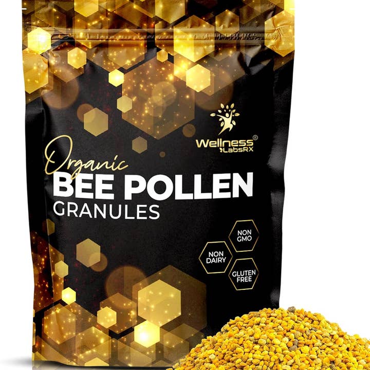 Health & Wellness Associates Inc. - Wholesale Protein/Superfood Powder - Organic Bee Pollen 5g Per Serving – 90 Servings – 1 Lbs.